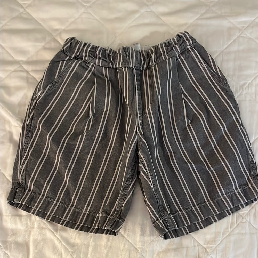 Denim Dungaree Unisex Cotton Shorts - Size 12-14